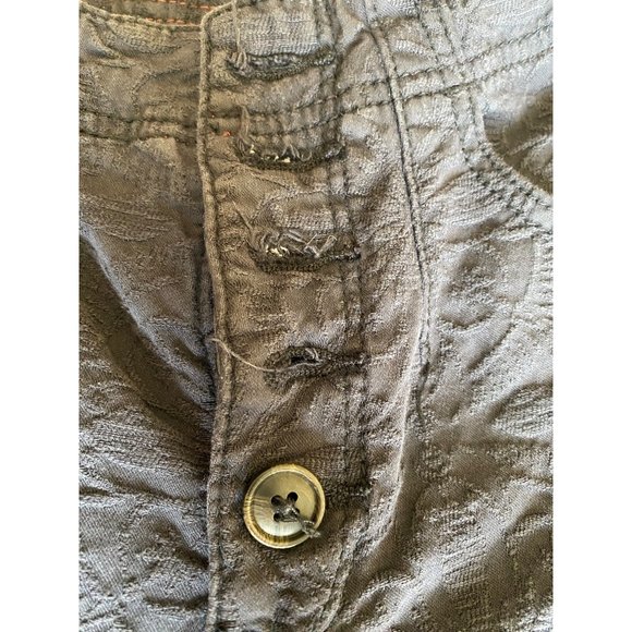 Pilcro and the Letterpress By Anthropologie High Rise Skinny Pants Gray Size 26 - Picture 14 of 16